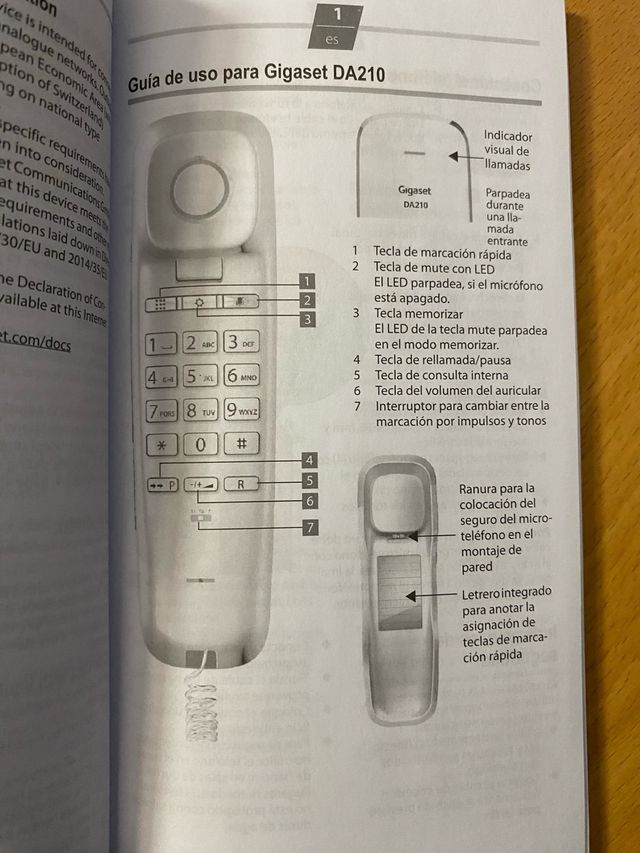 Teléfono fijo Gigaset DA210