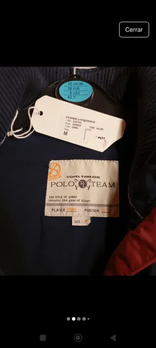 Chaqueta azul Talla M