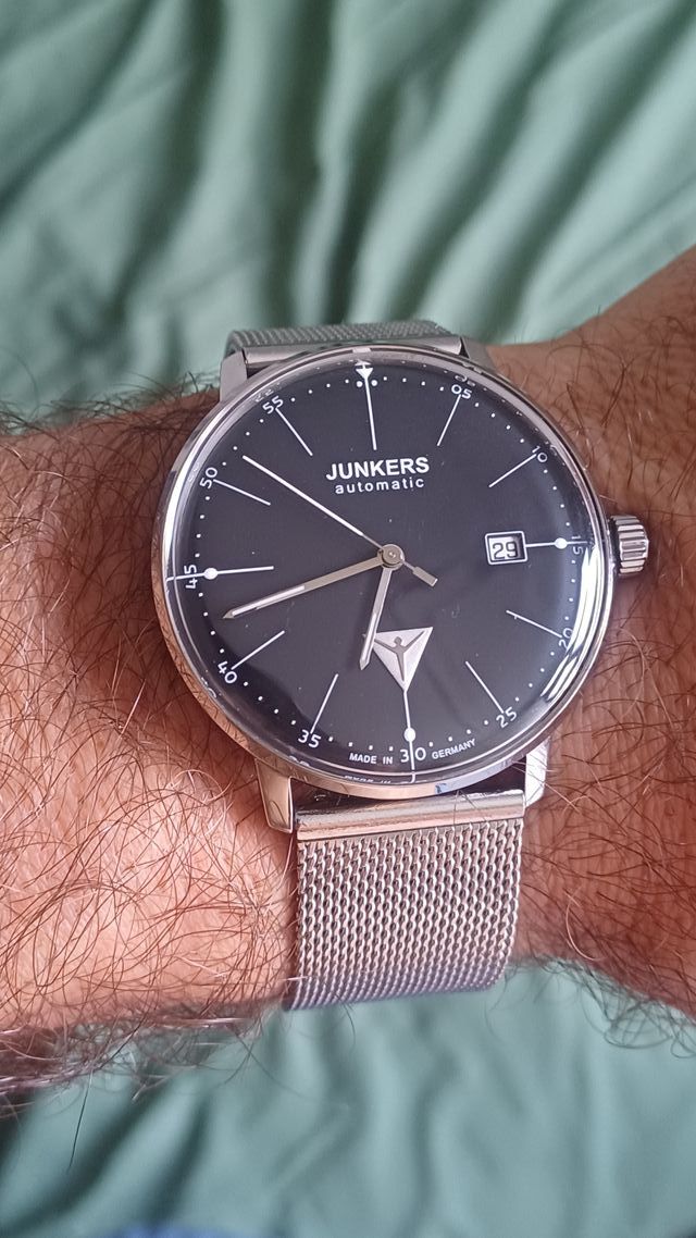 Reloj Junkers Automático Negro/Plata