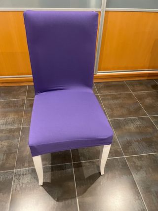 Fundas para sillas de tela moradas (4)
