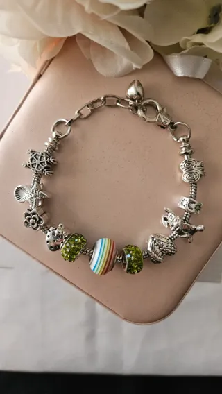 Bracciale charm beads stile Pandora