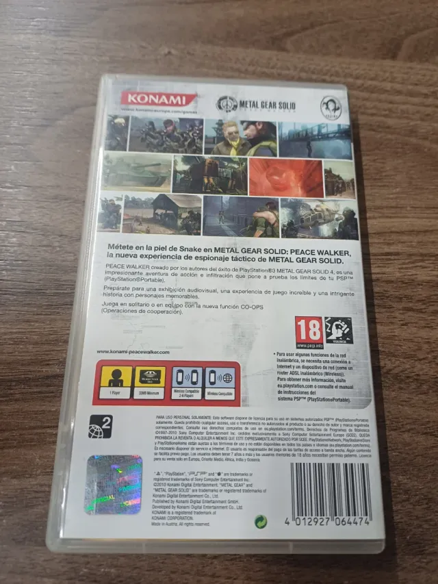 Metal Gear Solid Peace Walker PSP