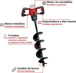 Einhell Professional Akku-Erdbohrer GP-EA 18/150 L