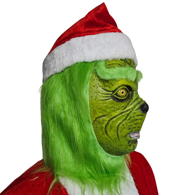 Máscara Grinch Látex Monstruo Verde Navidad