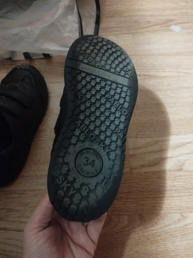 Zapatos niño Pablosky negros velcro T 35