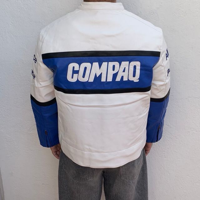 Chaqueta BMW Racing Piel Compaq F1 Vintage Talla M