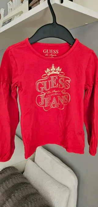 Maglia Guess Bambina Rossa