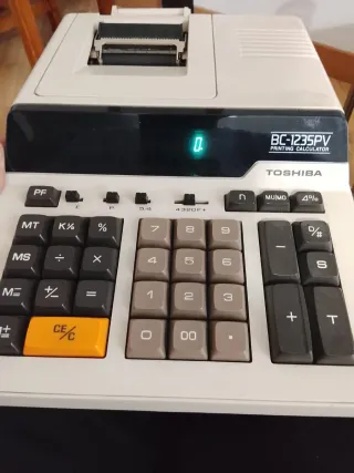 Calculadora Toshiba BC-1235PV Impresora