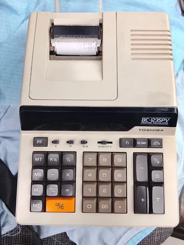 Calculadora Toshiba BC-1235PV Impresora