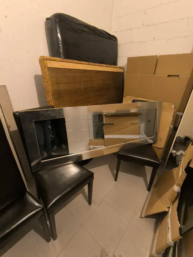 Espejo Marco Madera y Metal