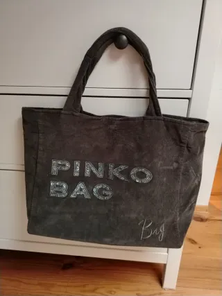 Borsa PINKO marrone in velluto