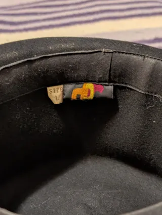 Bombín negro. Talla L