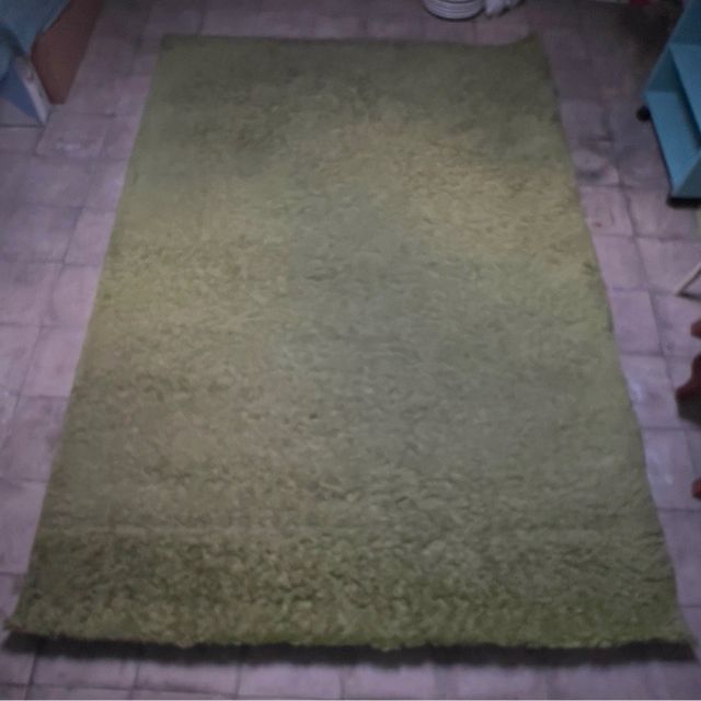 Alfombra 198x135 cms verde musgo