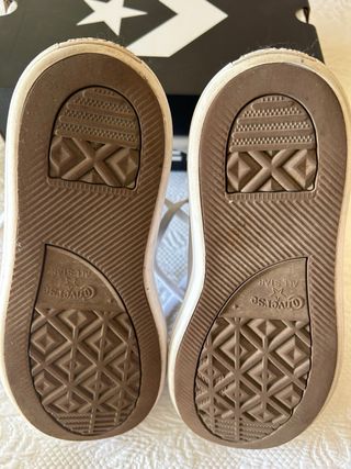 Converse All Star Piel Negra Mujer Talla 38