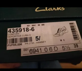 Botines cuña Clarks beige/marrón