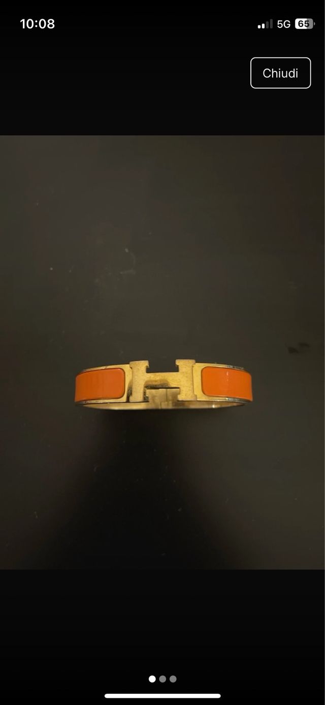 Bracciale Hermès H Oro Arancio