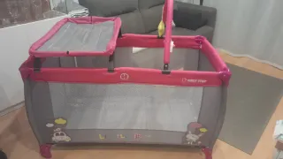 Cuna de viaje Barcelona Rosa