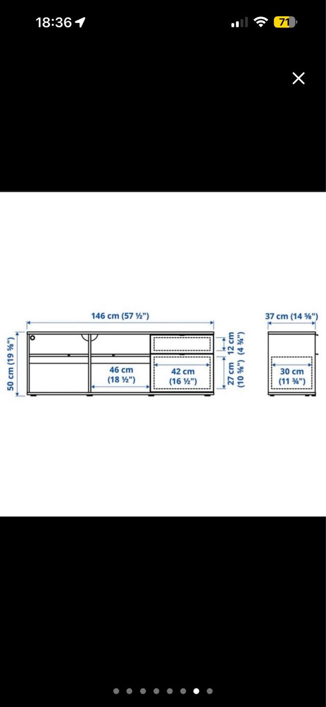 Mueble TV Ikea Blanco