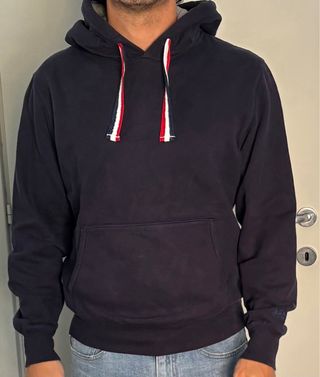 Felpa con cappuccio Vintage 55 blu  size M hoodie