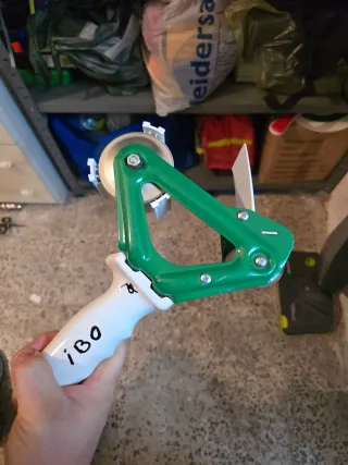 Pistola per nastro adesivo verde