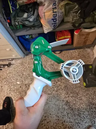 Pistola per nastro adesivo verde