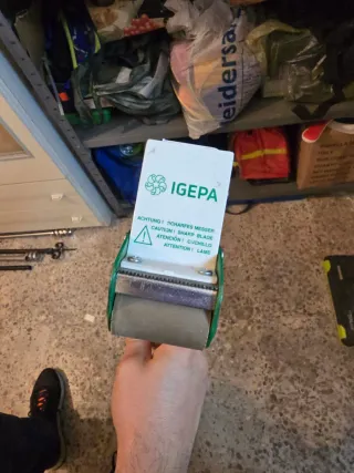 Pistola per nastro adesivo verde