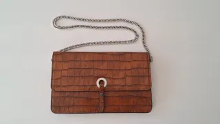 Bolso Zara efecto piel cocodrilo