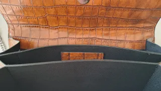 Bolso Zara efecto piel cocodrilo