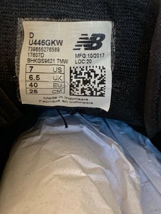 New Balance  446 Tenis Negro y Café