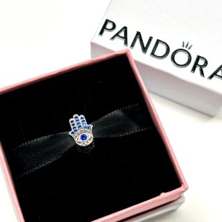Charm Mano de Fátima Ojo Tonos Azules