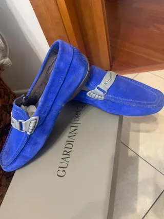 Mocassini Uomo ALBERTO GUARDIANI Blu/Argento