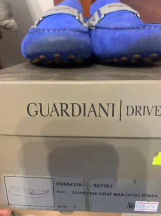 Mocassini Uomo ALBERTO GUARDIANI Blu/Argento