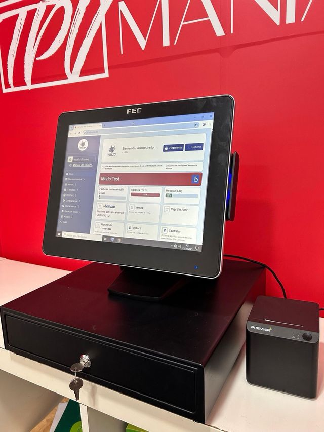 Pack TPV táctil, programa que exige la ley