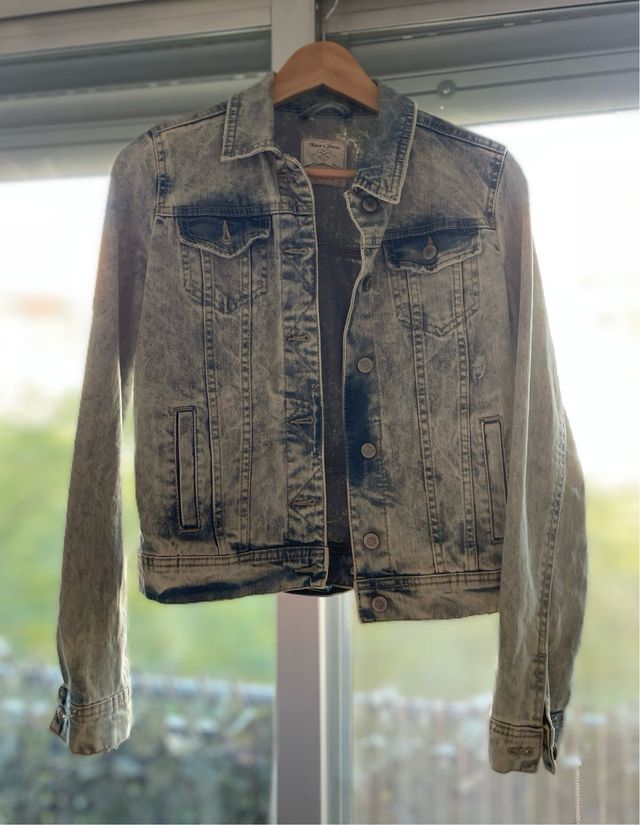 Cazadora Vaquera Desgastada