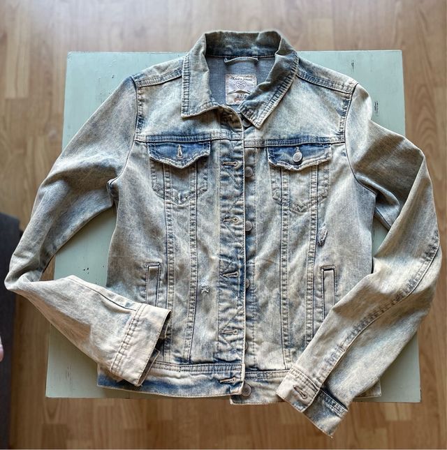 Cazadora Vaquera Desgastada