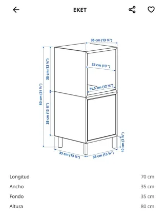 Mesita de noche blanca