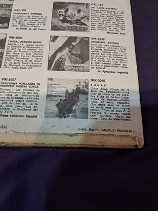 Disco Vinilo Vacaciones en España RCA CAL 162