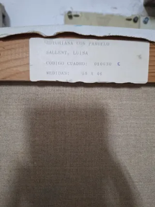 Cuadro Mujer asturiana pañuelo Black freider 5dias