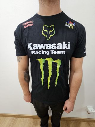 Camiseta Kawasaki Racing Team Negra