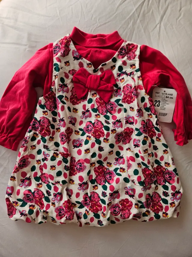 Conjunto niña micropana flores 23 meses
