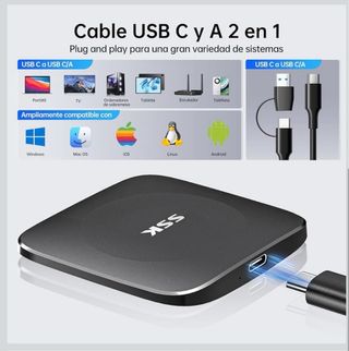 SSK Disco Duro SSD 2TB USB 3.2 G