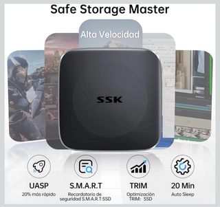 SSK Disco Duro SSD 2TB USB 3.2 G