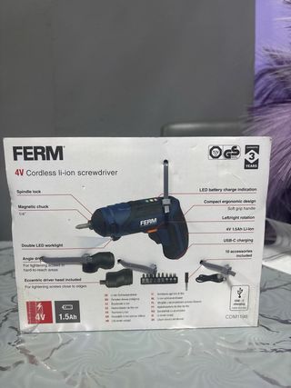 Destornillador Ferm 4V Li-ion