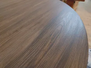 Mesa redonda extensible y 4 sillas