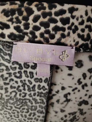 Falda leopardo beige y negra