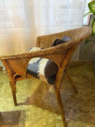 Silla mimbre Ikea