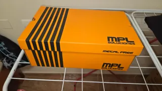 Zapatos de seguridad MPL grises y naranjas