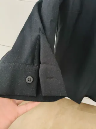 Sobrecamisa Zara Woman Negra Manga Codo