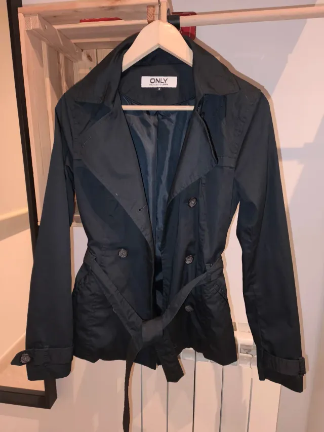 Gabardina Only Negra Talla S