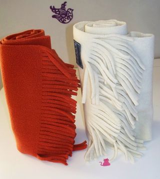 Sciarpe Polar Cruise beige e arancione